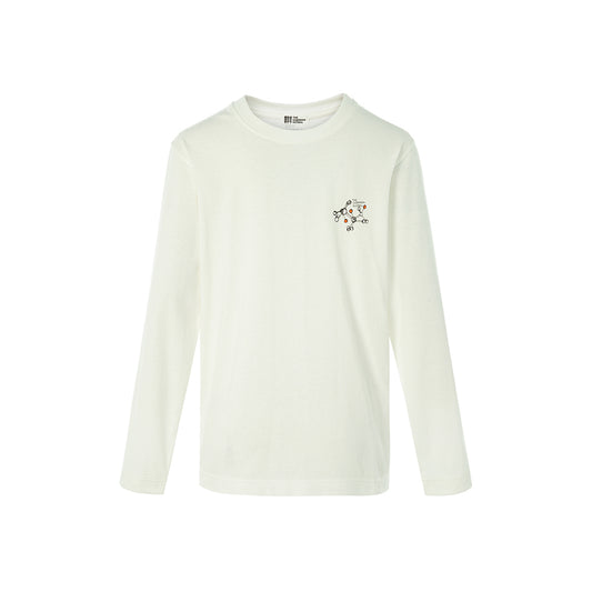 長袖プリントTシャツ