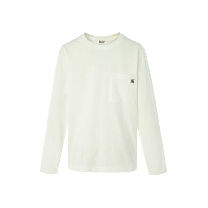 長袖ポケット付きTシャツ