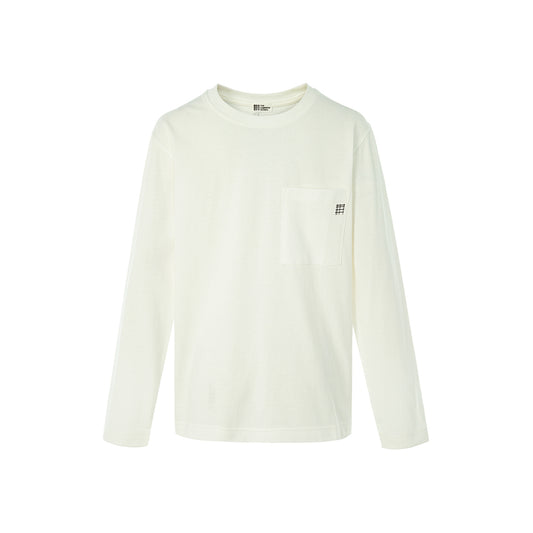 長袖ポケット付きTシャツ