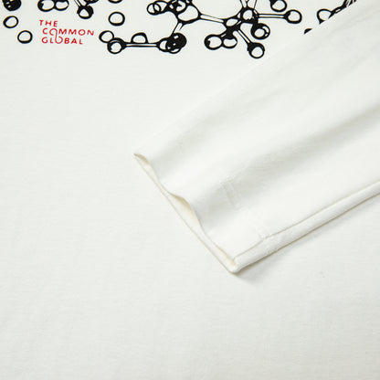 長袖プリントTシャツ