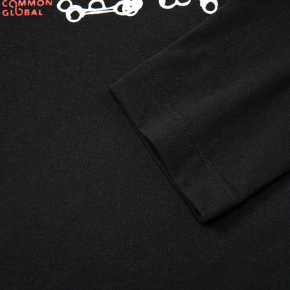 長袖プリントTシャツ
