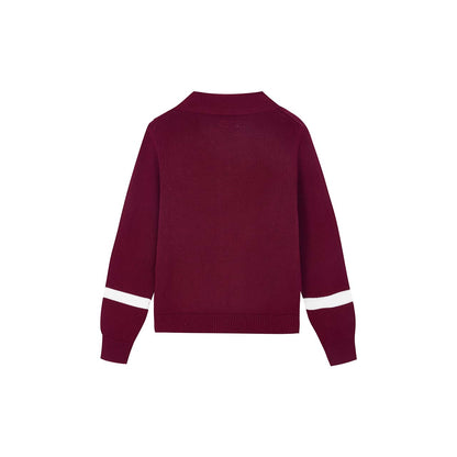 テープジャカードトリム スカーフカーディガン