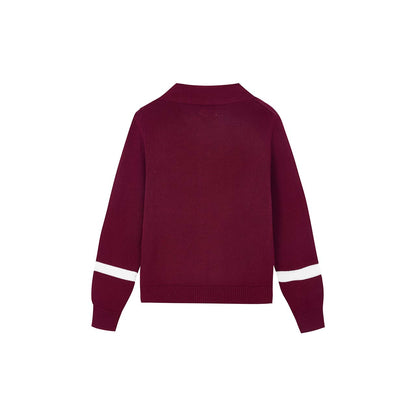 テープジャカードトリム スカーフカーディガン