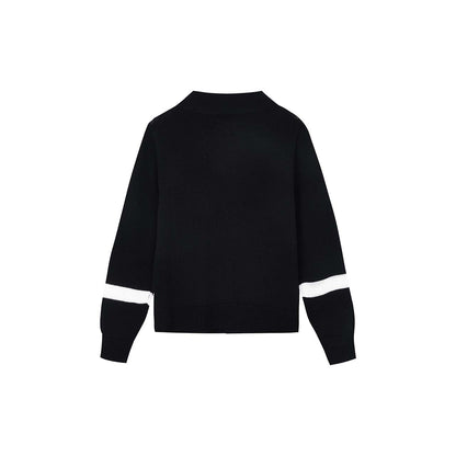 テープジャカードトリム スカーフカーディガン