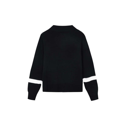 テープジャカードトリム スカーフカーディガン