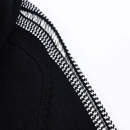 テープジャカードトリム スカーフカーディガン