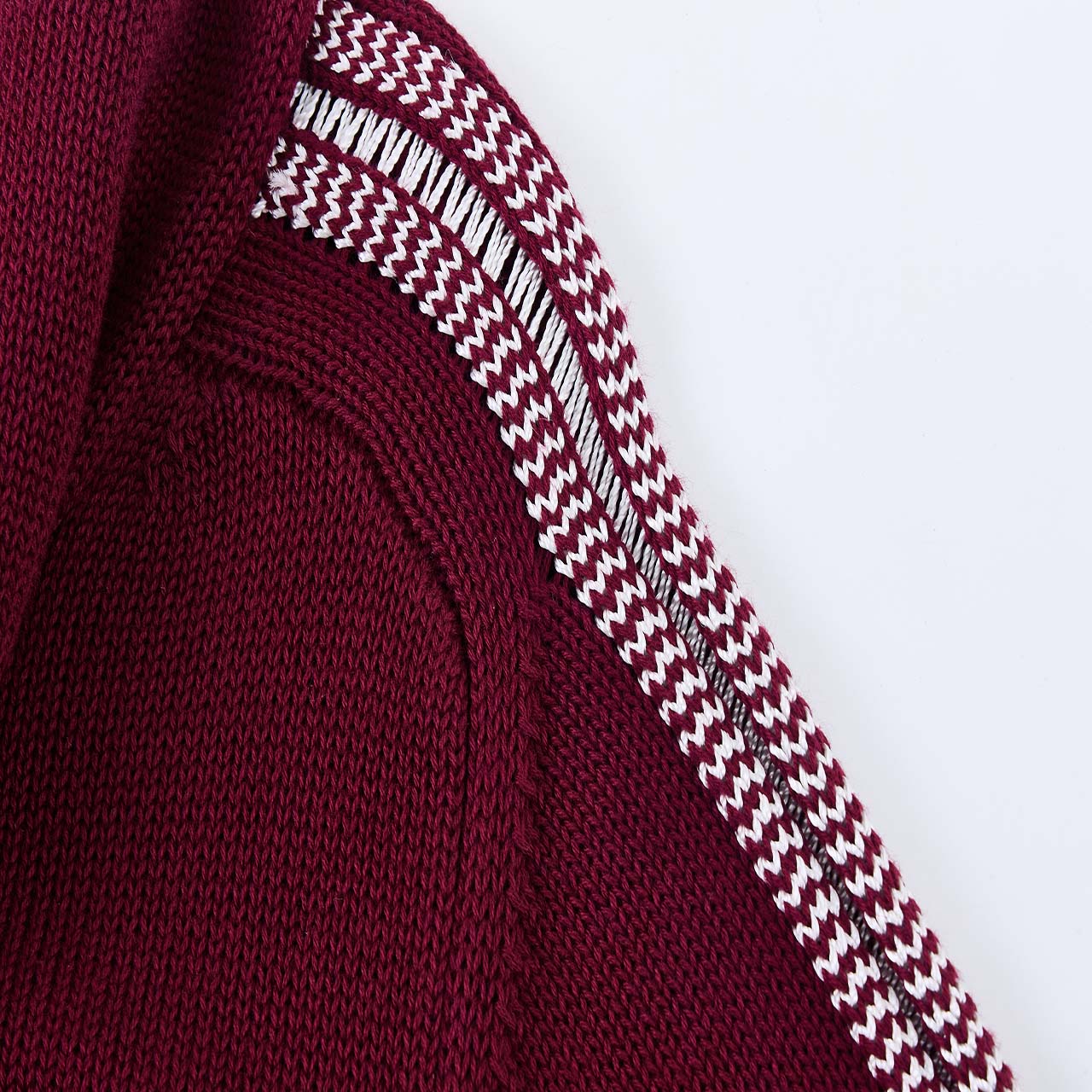 テープジャカードトリム スカーフカーディガン