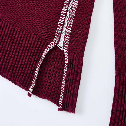 テープジャカードトリム スカーフカーディガン