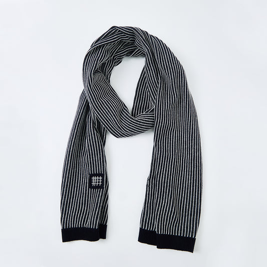 リバーシブルストライプ スカーフ