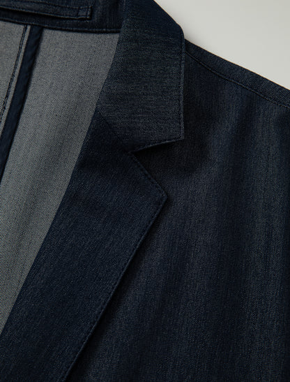 ロングラインモダンツイルブレザー