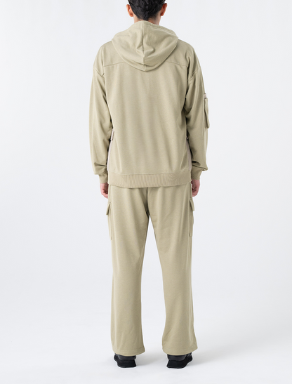 リサイクルコットン裏毛カーゴパンツ