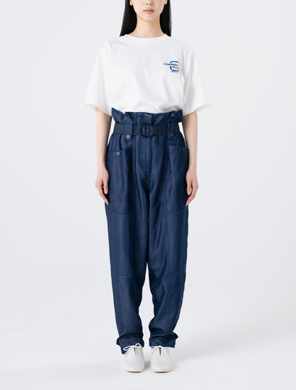 ハイウエストストレッチテーパードパンツ