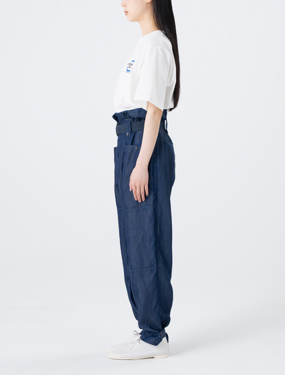 ハイウエストストレッチテーパードパンツ
