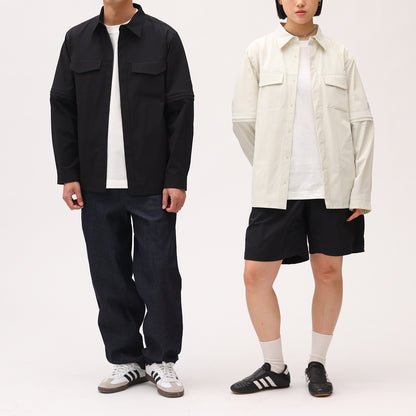 リサイクルナイロンストレッチスリーブ2WAYシャツ