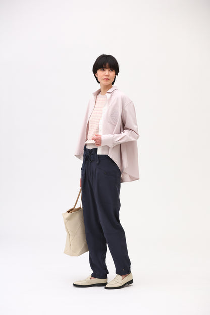ハイウエストストレッチテーパードパンツ